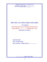 (TH) Sáng kiến một số biện pháp nâng cao chất lượng đội ngũ giáo viên
