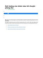 Ảnh hưởng của nhóm máu tới chuyện phòng the