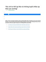 Yêu với tư thế úp thìa và những tuyệt chiêu úp thìa cực sướng