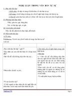 Giáo án Ngữ văn 9 bài 10: Nghị luận trong văn bản tự sự