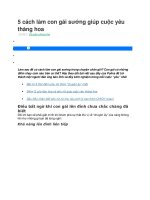 5 cách làm con gái sướng giúp cuộc yêu thăng hoa