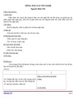 Giáo án Ngữ văn 9 bài 19: Tiếng nói của văn nghệ