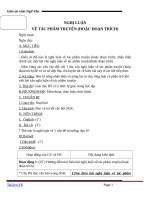 Giáo án Ngữ văn 9 bài 23: Nghị luận về tác phẩm truyện (hoặc đoạn trích)