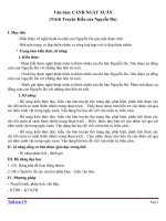 Giáo án Ngữ văn 9 bài 6: Cảnh ngày xuân (trích Truyện Kiều)