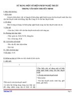 Giáo án Ngữ văn 9 bài 1: Sử dụng một số biện pháp nghệ thuật trong văn bản thuyết minh