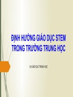 Dinh huong giao duc STEM trong truong PT