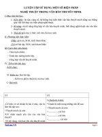 Giáo án Ngữ văn 9 bài 1: Luyện tập sử dụng một số biện pháp nghệ thuật trong văn bản thuyết minh