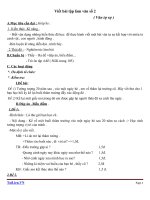 Giáo án Ngữ văn 9 bài 7: Viết bài tập làm văn số 2 văn tự sự