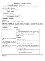 Giáo án Ngữ văn 9 bài 7: Viết bài tập làm văn số 2 văn tự sự