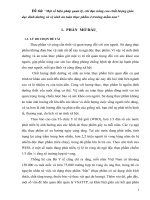 Một số biện pháp quản lý, chỉ đạo nâng cao chất lượng giáo dục dinh dưỡng và vệ sinh an toàn thực phẩm ở trường mầm non 