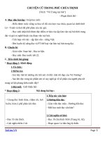 Giáo án Ngữ văn 9 bài 5: Chuyện cũ trong phủ chúa Trịnh (trích Vũ trung tùy bút)