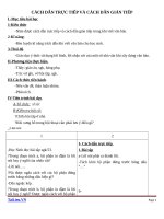 Giáo án Ngữ văn 9 bài 4: Cách dẫn trực tiếp và cách dẫn gián tiếp