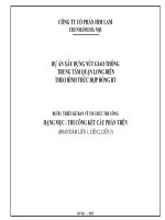 Biện pháp thi công kết cấu nhịp dẫn  nút giao Long biên