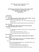 50 ĐỀ KIỂM TRA, ĐÁNH GIÁ KỸ NĂNG THỰC HÀNH NGHỀ NGHỀ: Kỹ thuật sửa chữa lắp ráp máy tính Giáo viên 2019