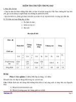 Giáo án Ngữ văn 9 bài 10: Kiểm tra về truyện trung đại