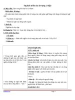 Giáo án Ngữ văn 9 bài 5: Sự phát triển của từ vựng (tiếp theo)