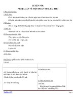 Giáo án Ngữ văn 9 bài 27: Luyện nói nghị luận về một đoạn thơ bài thơ