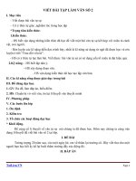 Giáo án Ngữ văn 9 bài 7: Viết bài tập làm văn số 2 văn tự sự