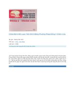 Chữa bệnh rối loạn tiền đình bằng phương pháp đông y châm cứu