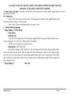 Giáo án Ngữ văn 9 bài 1: Luyện tập sử dụng một số biện pháp nghệ thuật trong văn bản thuyết minh