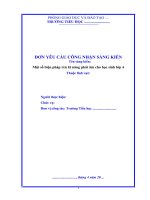 (TH) Sáng kiến một số biện pháp rèn kĩ năng phát âm Tiếng Anh cho học sinh lớp 4