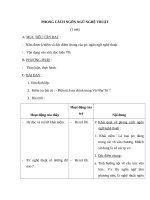 Giáo án Ngữ văn 10 tuần 28 bài: Phong cách ngôn ngữ nghệ thuật