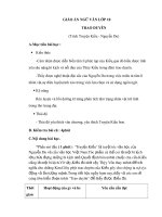 Giáo án Ngữ văn 10 tuần 29 bài: Trao Duyên  Truyện Kiều  Nguyễn Du