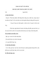 Giáo án Ngữ văn 10 tuần 24 bài: Chuyện chức phán sự đến Tản Viên  Nguyễn Dữ