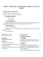 Giáo án Ngữ văn 10 tuần 17: Đọc thêm Thơ hai cu của ba sô, lầu hoàng hạc, nổi oan người phòng khuê, khe chim kêu