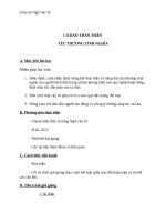 Giáo án Ngữ văn 10 tuần 9: Ca dao than thân, yêu thương tình nghĩa