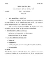 Giáo án Ngữ văn 10 tuần 24 bài: Chuyện chức phán sự đến Tản Viên  Nguyễn Dữ