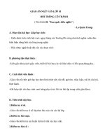 Giáo án Ngữ văn 10 tuần 26 bài: Hồi trống cổ thành