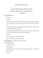 Giáo án Ngữ văn 10 tuần 24 bài: Chuyện chức phán sự đến Tản Viên  Nguyễn Dữ