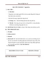 Giáo án Ngữ văn 10 tuần 14: Đọc Tiểu Thanh kí