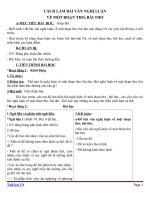 Giáo án Ngữ văn 9 bài 24: Cách làm bài nghị luận về một đoạn thơ, bài thơ