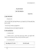 Giáo án Ngữ văn 10 tuần 14: Đọc Tiểu Thanh kí