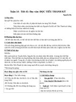 Giáo án Ngữ văn 10 tuần 14: Đọc Tiểu Thanh kí