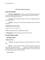 Giáo án Ngữ văn 10 tuần 11: Ôn tập văn học dân gian Việt Nam