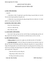 Giáo án Ngữ văn 10 tuần 21 bài: Khái quát lịch sử tiếng Việt