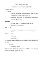 Giáo án Ngữ văn 10 tuần 28 bài: Phong cách ngôn ngữ nghệ thuật