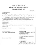 Giáo án Ngữ văn 10 tuần 13: Cảnh ngày hè