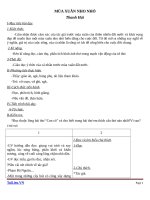 Giáo án Ngữ văn 9 bài 23: Mùa xuân nho nhỏ