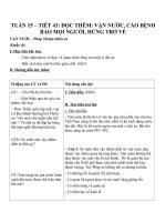 Giáo án Ngữ văn 10 tuần 15: Đọc thêm Vận nước (Đỗ Pháp Thuận),Cáo bệnh, báo mọi người (Mãn Giác), Hứng trở về(Nguyễn Trung Ngạn)