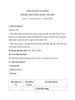 Giáo án Ngữ văn 10 tuần 24 bài: Chuyện chức phán sự đến Tản Viên  Nguyễn Dữ