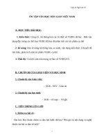 Giáo án Ngữ văn 10 tuần 11: Ôn tập văn học dân gian Việt Nam