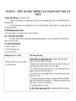 Giáo án Ngữ văn 10 tuần 9: Đặc điểm của ngôn ngữ nói và ngôn ngữ viết