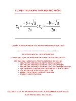 270 bài toán giải và biện luận phương trình bậc hai một ẩn – lương tuấn đức