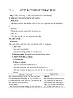 Giáo án Ngữ văn 8 bài 5: Luyện tập tóm tắt văn bản tự sự