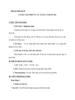 Giáo án Ngữ văn 10 tuần 15: Thực hành phép tu từ ẩn dụ và hoán dụ