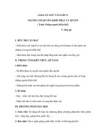 Giáo án Ngữ văn 11 tuần 28 bài: Người cầm quyền khôi phục uy quyền  V. Huy gô